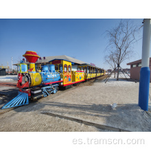 Equipo de parque de atracciones tren eléctrico.